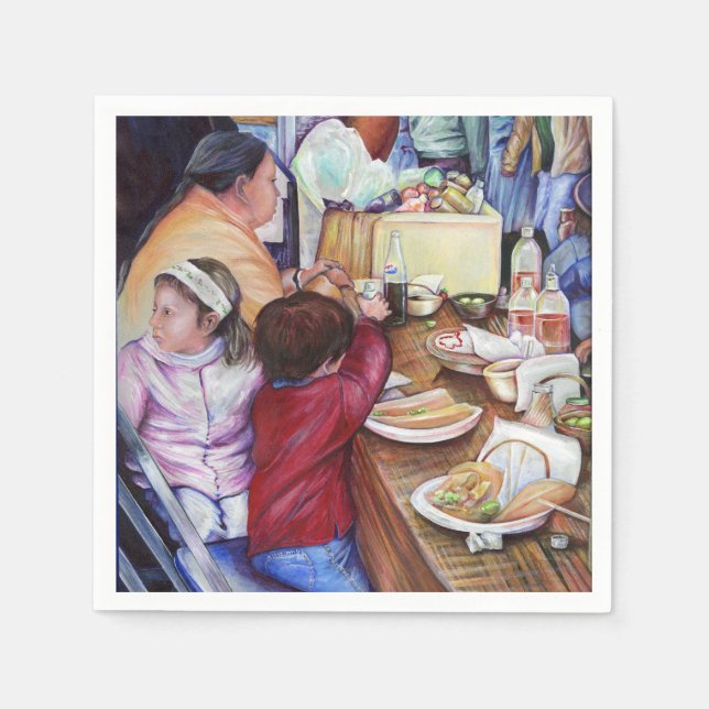 Pleasant Picnic, Mexico Paper Napkins (Front)