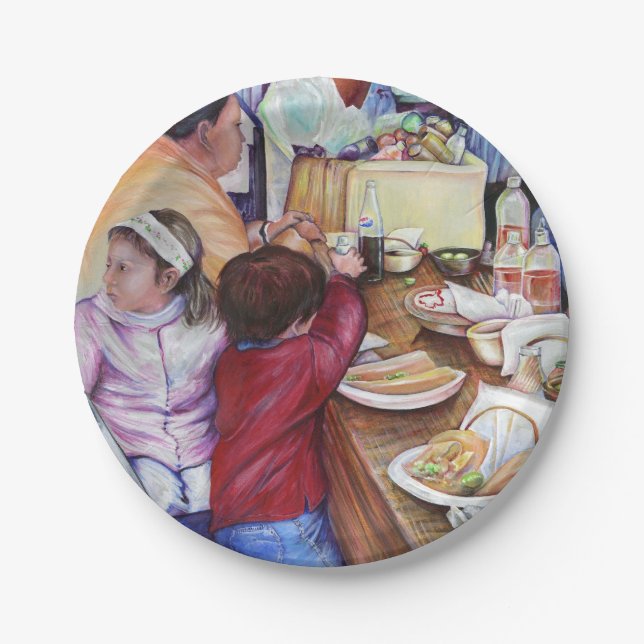 Pleasant Picnic, Mexico Paper Plates (Front)