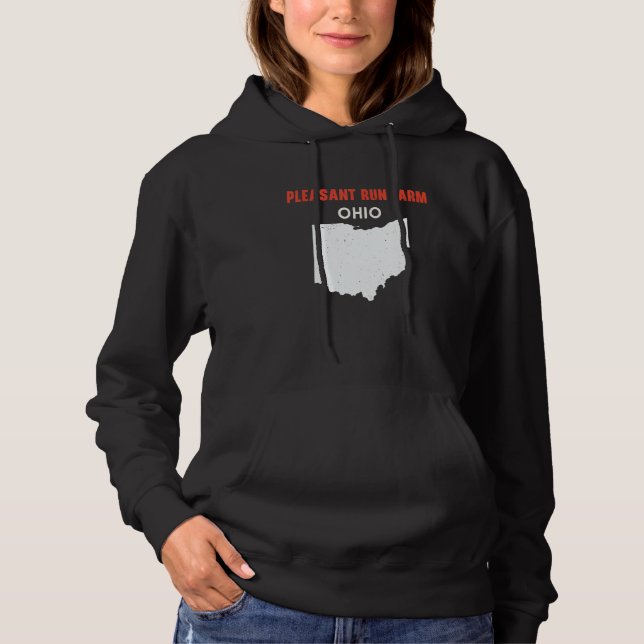Pleasant Run Farm Ohio USA State America Travel Oh Hoodie (Front)
