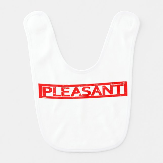 Pleasant Stamp Baby Bib (Front)