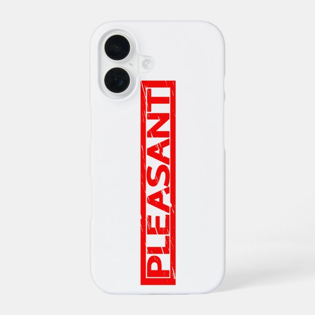Pleasant Stamp Iphone Case (Back)