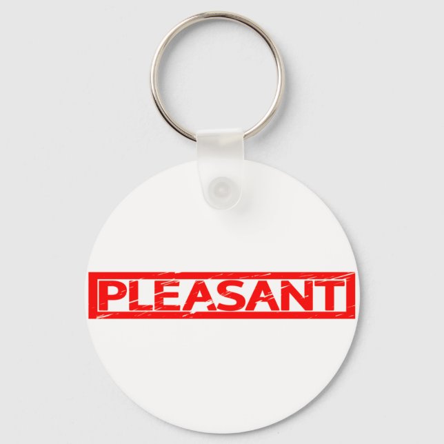 Pleasant Stamp Keychain (Front)