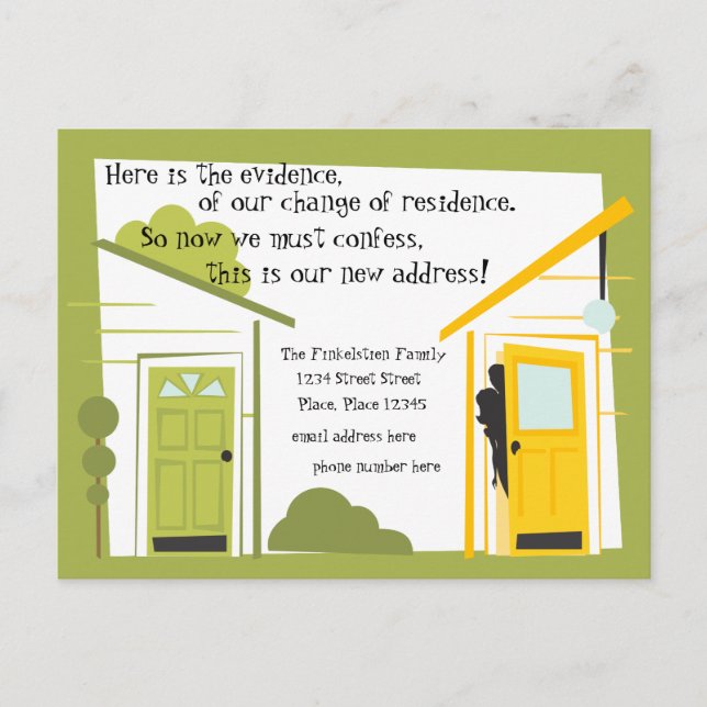 Pleasant View Announcement Postcard (Front)