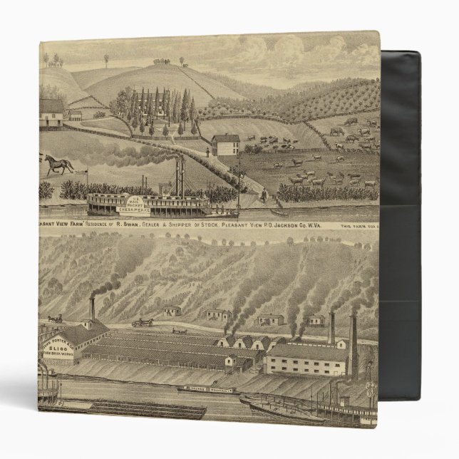 Pleasant View Farm 3 Ring Binder (Front/Inside)