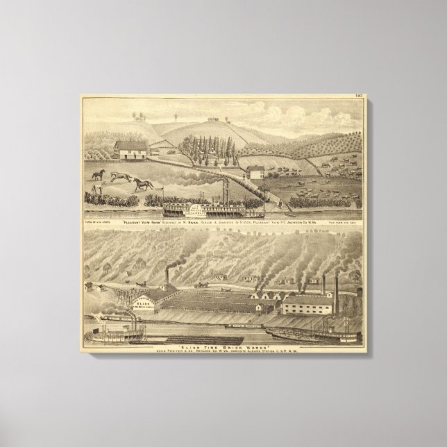 Pleasant View Farm Canvas Print (Front)