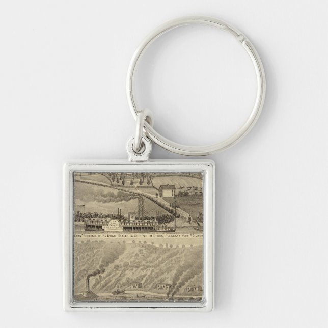 Pleasant View Farm Keychain (Front)