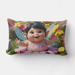 Pleasantly Enchanted Fairy Lumbar Pillow