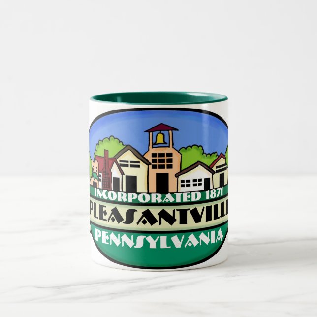 Pleasantville Pennsylvania small town coffee mug (Center)