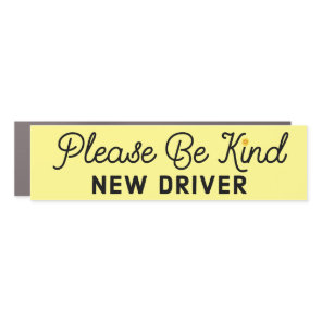 Please Be Kind New Student Driver Bumper Car Magne Magnet