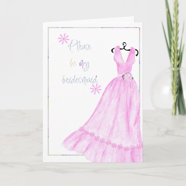 Please be my bridesmaid invitation (Front)