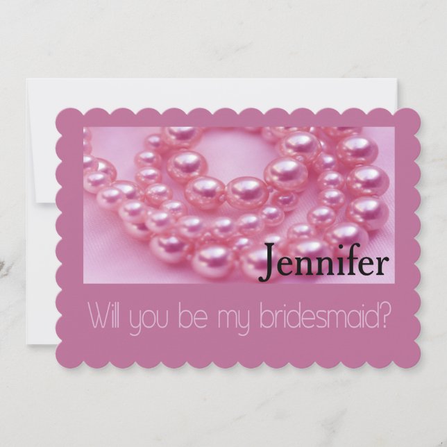 Please be my Bridesmaid? Invitation (Front)
