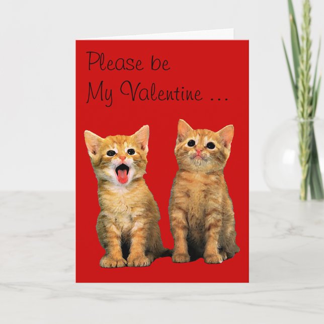 Please be My Valentine ... Holiday Card (Front)