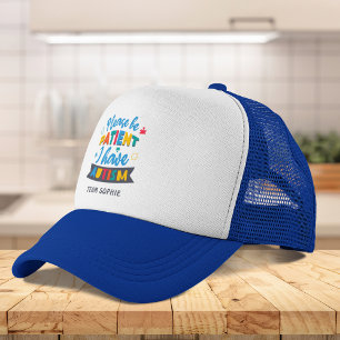 Please Be Patient I Have Autism Custom Matching Trucker Hat