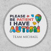 Please Be Patient I Have Autism Multicolor Puzzles Patch