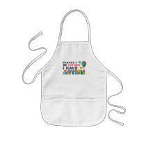Please Be Patient I Have Autism Puzzles Balloon Kids' Apron