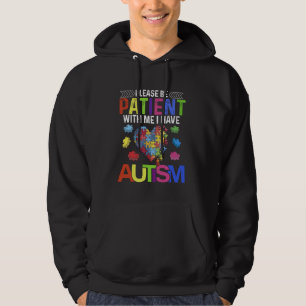 Please Be Patient With Me I Have Autism Puzzle hea Hoodie