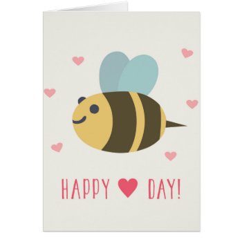 Please Bee My Valentine Greeting Card by Art_By_Seema at Zazzle