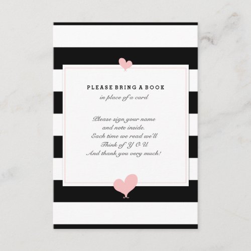 Please Bring A Book Baby Shower Insert Card