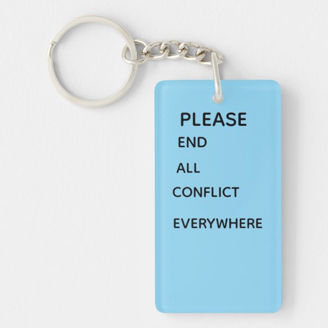 Please Button Keychain (Front)