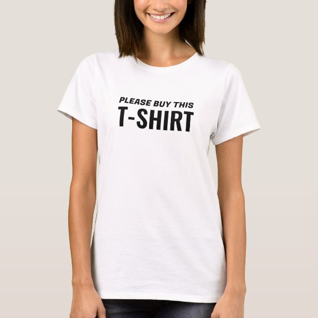 Please buy this T-shirt (Thank you) (Front)