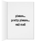 Please Call ME!! Cards (Inside (Right))
