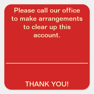 PLEASE CALL US Collections Sticker