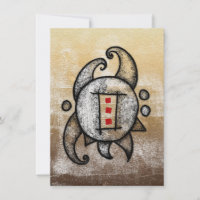 Please Come In Abstract Greeting Card
