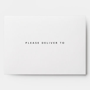 Please Deliver To   Simple Modern Typography Envelope