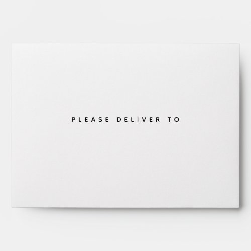 Please Deliver To  Simple Modern Typography Envelope