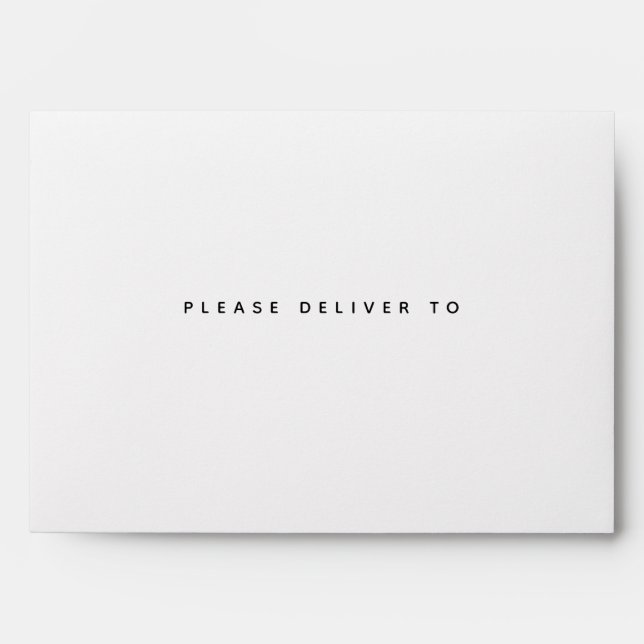 Please Deliver To | Simple Modern Typography Envelope (Front)