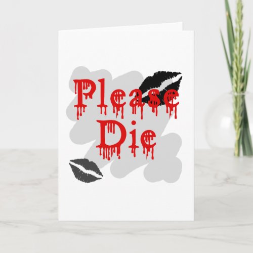 please die holiday card