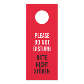 Please do not disturb and clean my room reversible door hanger