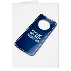Please do not disturb cards