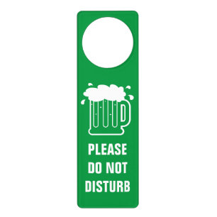 Please Do not disturb funny beer jug man cave Door Hanger