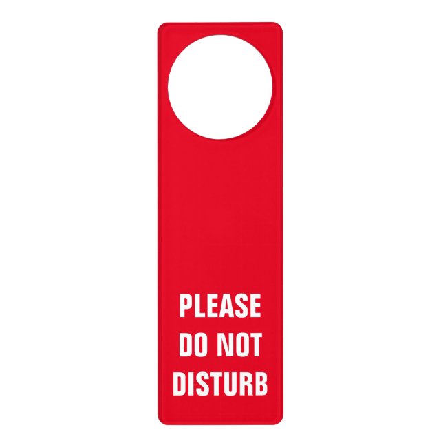 Please do not disturb hotel room sign door hanger (Front)