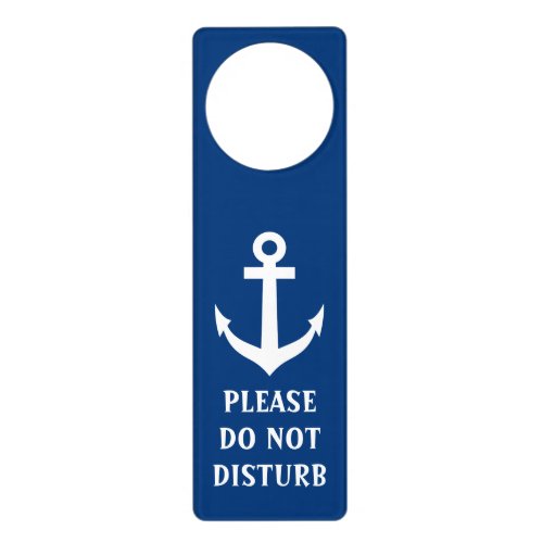 Please do not disturb nautical boat anchor  door hanger