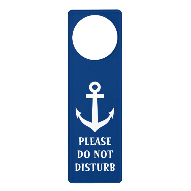 Please do not disturb nautical boat anchor  door hanger (Front)
