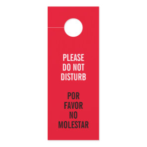 Please do not disturb or clean my room reversible  door hanger