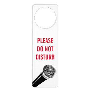 Please do not disturb recording studio door hanger