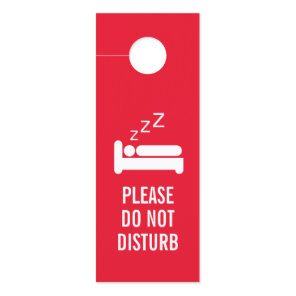 Please do not disturb & service my room big hotel door hanger