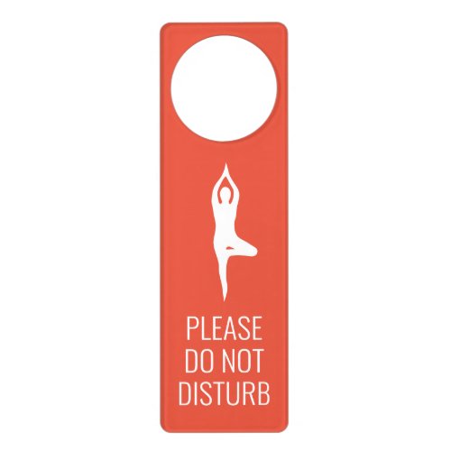Please do not disturb Yoga Class Room door sign