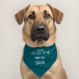 PLEASE DO NOT PET ME BANDANA COLLAR