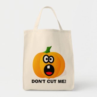 Please Don't Cut the Scared Halloween Pumpkin bag