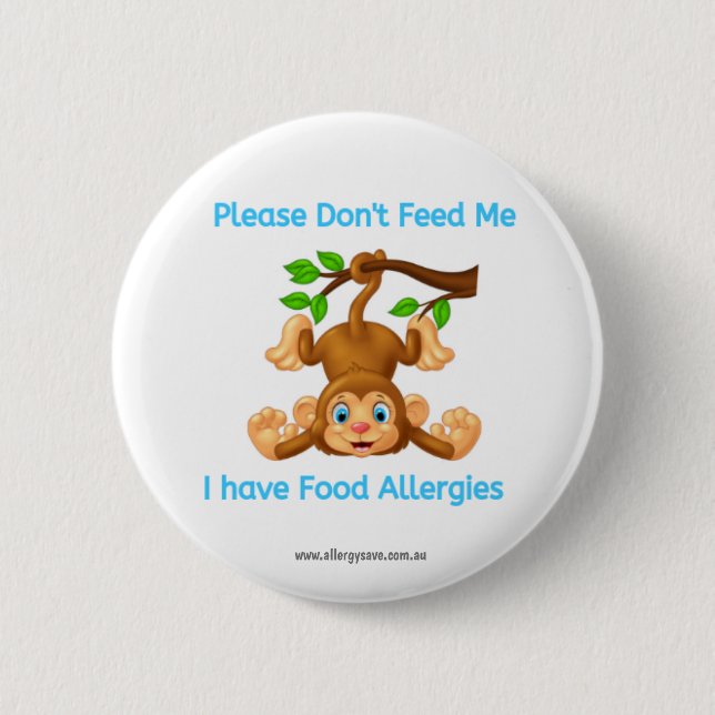 Please Don't Feed Me Badge Button (Front)