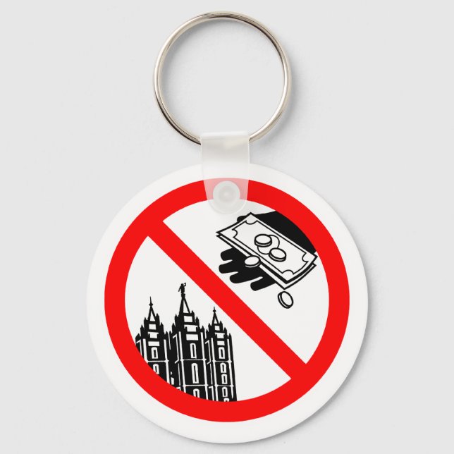 Please Don't Feed the Church Keychain (Front)