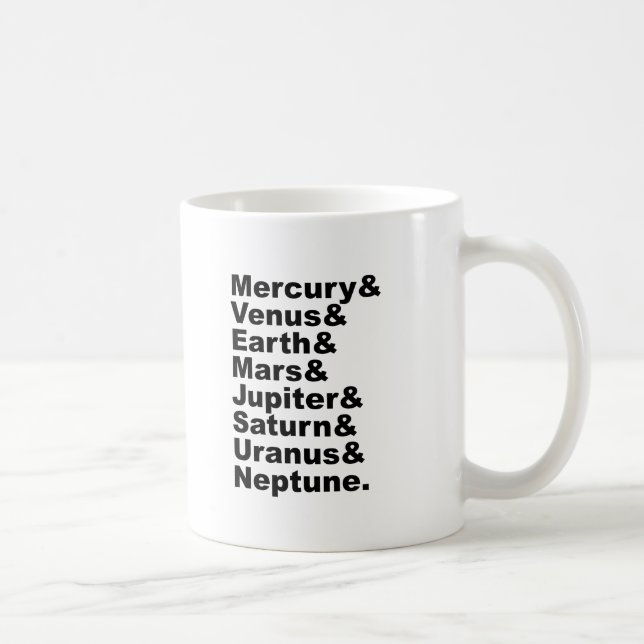 Please Don't Invite Pluto To Our 8 Planet Party Coffee Mug (Right)