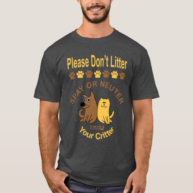 Please Don't Litter T-Shirt (Front)