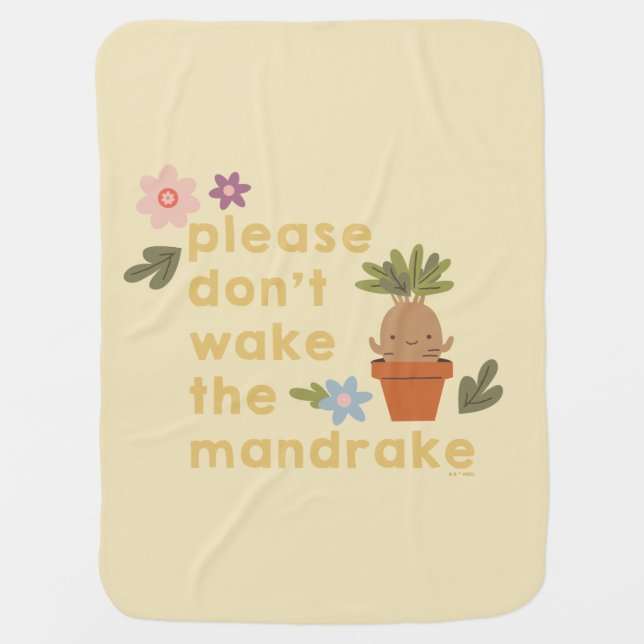 Please Don't Wake The Mandrake Baby Blanket (Front)