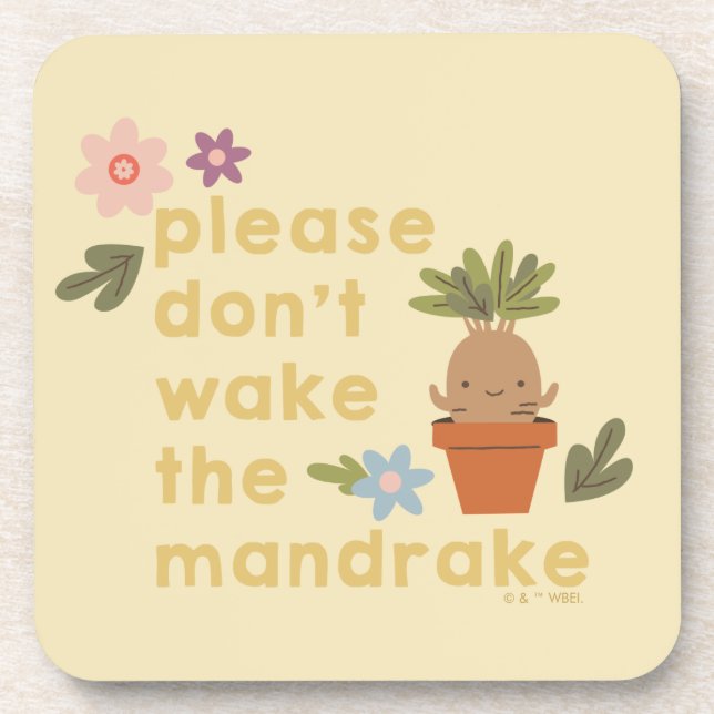 Please Don't Wake The Mandrake Beverage Coaster (Front)