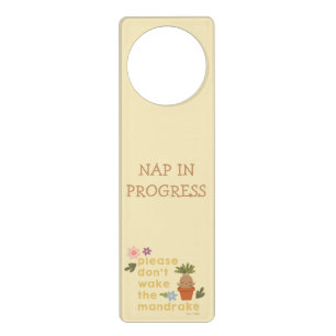 Please Don't Wake The Mandrake Door Hanger